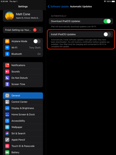 How to Disable Automatic Updates on Your iPad | Macinstruct