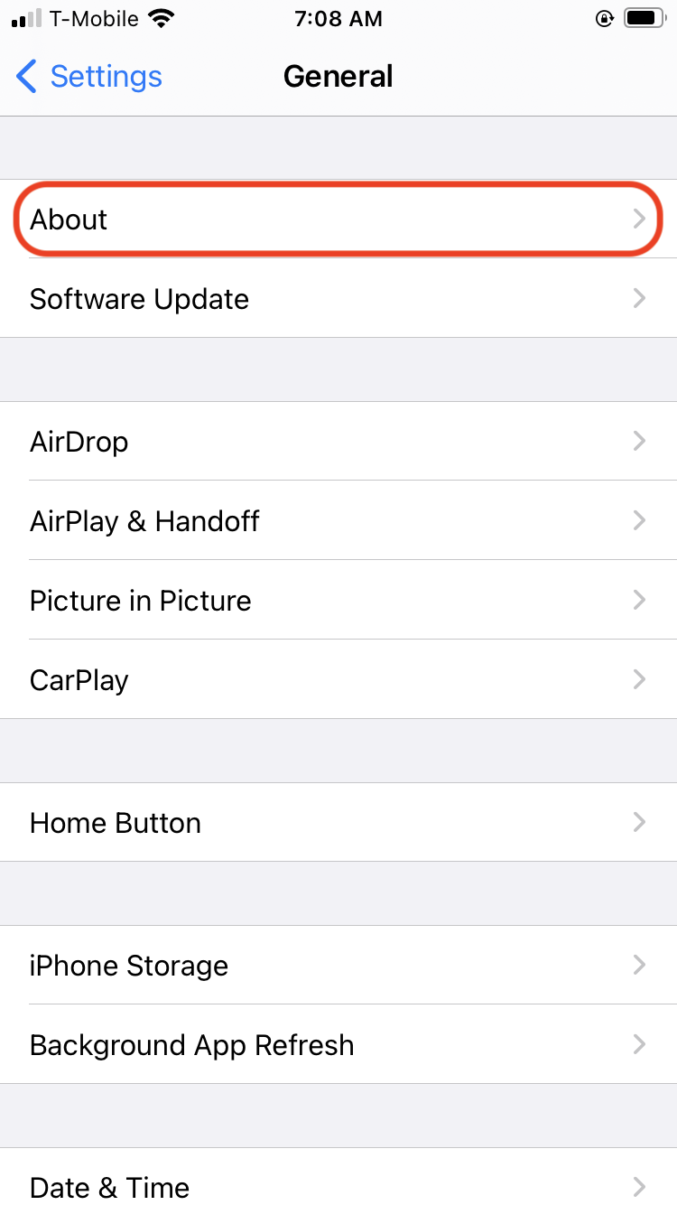 Check which version of iOS your iPhone is using