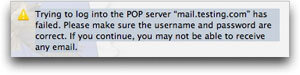 Adding an account to Apple’s Mail application