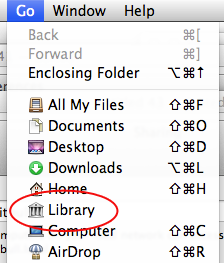 how to open library folder on mac