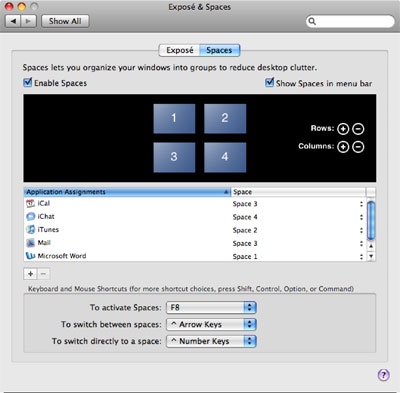 The Mac OS X Leopard operating system