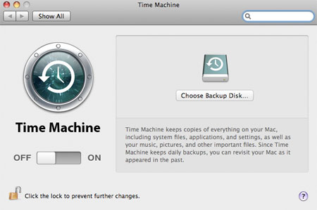 Time Machine in Mac OS X Leopard