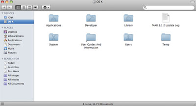 Finder in Mac OS X Leopard