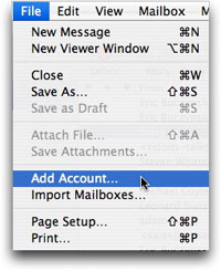 Adding an account to Apple&rsquo;s Mail application