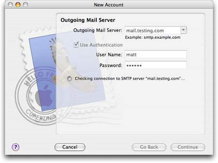 Adding an account to Apple&rsquo;s Mail application