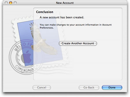 Adding an account to Apple&rsquo;s Mail application
