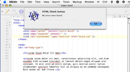 BBEdit on Mac