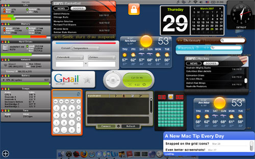 Dashboard on Mac