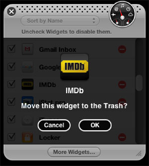 how to uninstall dashboard widgets mac