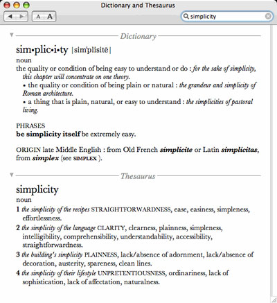 The Dictionary application on your Mac