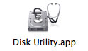 The Disk Utility application
