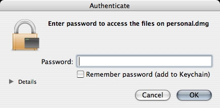 Creating an encrypted disk image on your Mac