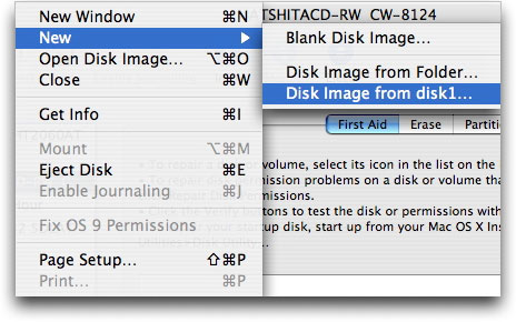 Disk Utility application for Mac