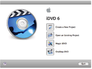 iDVD and iMovie on Mac