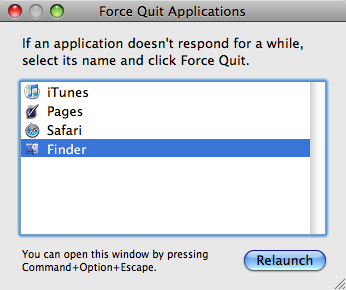 Force quit applications on Mac