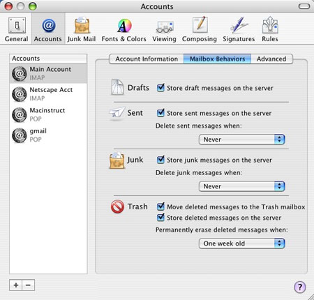 The Mail application on Mac