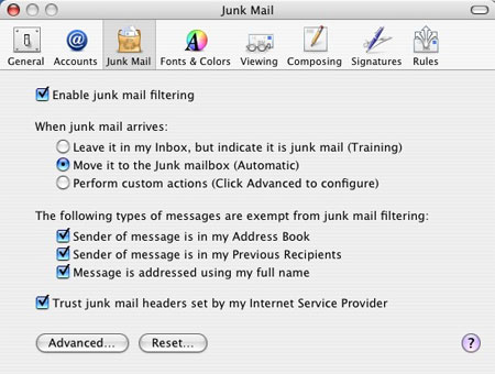The Mail application on Mac