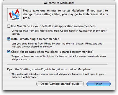 The Mailplane application for Mac
