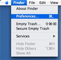 Finder preferences