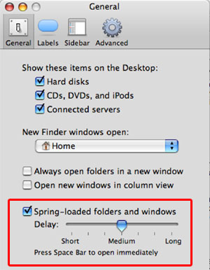 Finder preferences