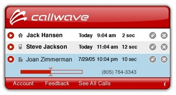 Callwave application for Mac