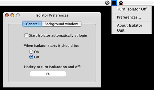 Isolator app for Mac
