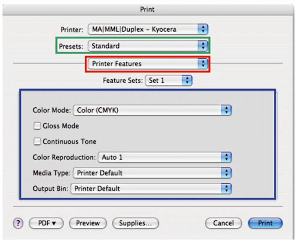 Create Printing Profiles Macinstruct