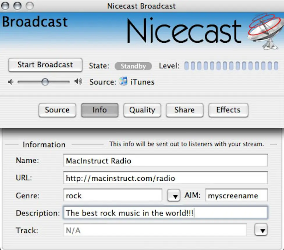 How to Create an Radio Station Macinstruct
