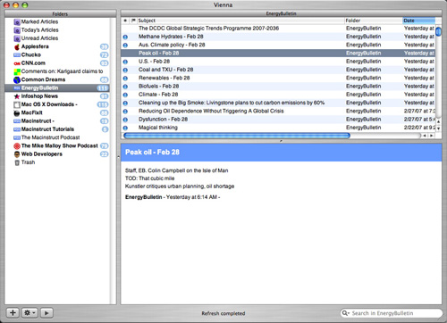 RSS feeds on Mac