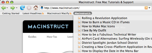 RSS feeds on Mac