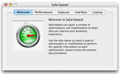 The SafariSpeed application