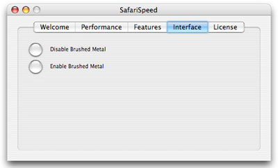 The SafariSpeed application