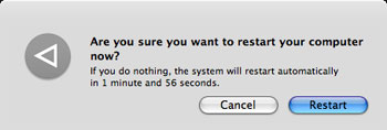 Restarting your Mac