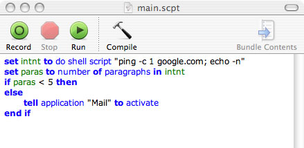 Using AppleScript on a Mac