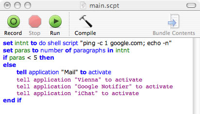 Using AppleScript on a Mac