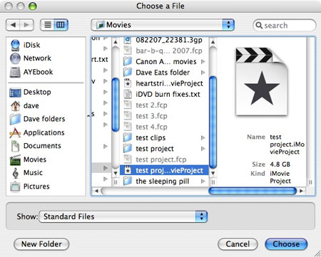 iMovie on Mac