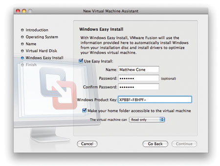 VMware Fusion on Mac