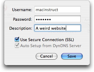 Using DynDNS on a Mac