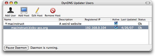 Using DynDNS on a Mac