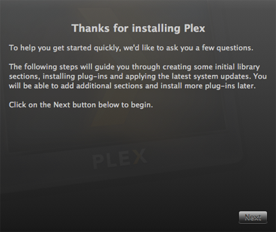 Installing Plex