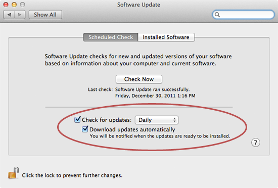 Mac software update