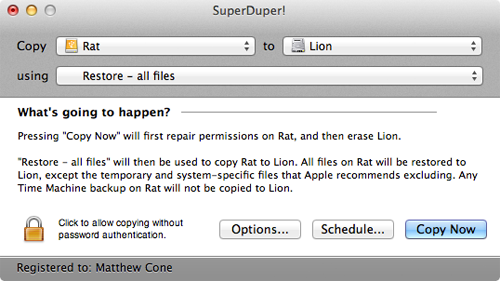 superduper backup mac