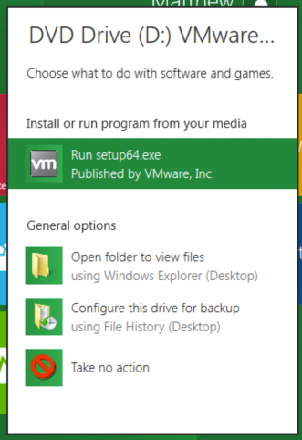 Installing Windows using VMware Fusion